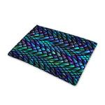 Turquoise Dragon Scales Pattern Print Pet Cooling Mat Cover