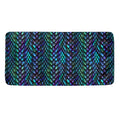 Turquoise Dragon Scales Pattern Print Towel