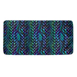 Turquoise Dragon Scales Pattern Print Towel