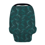 Turquoise Dragonfly Pattern Print Baby Seat Cover