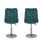 Turquoise Dragonfly Pattern Print Bar Stool Covers