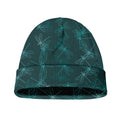 Turquoise Dragonfly Pattern Print Beanie