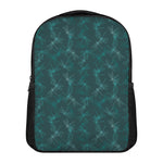 Turquoise Dragonfly Pattern Print Casual Backpack