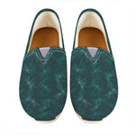 Turquoise Dragonfly Pattern Print Casual Shoes