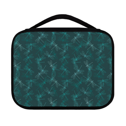 Turquoise Dragonfly Pattern Print Classic Bible Case