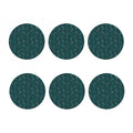 Turquoise Dragonfly Pattern Print Coaster Set