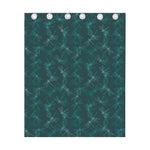 Turquoise Dragonfly Pattern Print Curtain