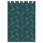 Turquoise Dragonfly Pattern Print Curtain