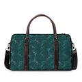 Turquoise Dragonfly Pattern Print Duffel Bag