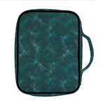 Turquoise Dragonfly Pattern Print Front Pocket Bible Bag