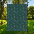 Turquoise Dragonfly Pattern Print Garden Flag