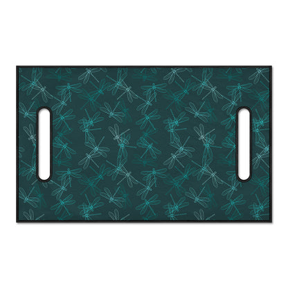 Turquoise Dragonfly Pattern Print Golf Cart Seat Cover