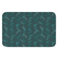 Turquoise Dragonfly Pattern Print Indoor Door Mat