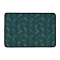 Turquoise Dragonfly Pattern Print Kitchen Mat
