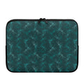 Turquoise Dragonfly Pattern Print Laptop Sleeve