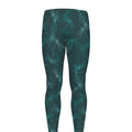 Turquoise Dragonfly Pattern Print Men's Leggings