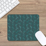 Turquoise Dragonfly Pattern Print Mouse Pad