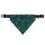 Turquoise Dragonfly Pattern Print Over The Collar Dog Bandana