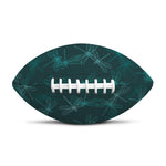 Turquoise Dragonfly Pattern Print Rugby Ball