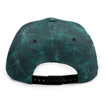 Turquoise Dragonfly Pattern Print Snapback Cap