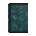 Turquoise Dragonfly Pattern Print Trifold Wallet