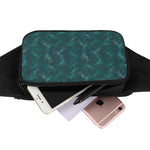 Turquoise Dragonfly Pattern Print Waist Bag