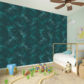 Turquoise Dragonfly Pattern Print Wall Sticker
