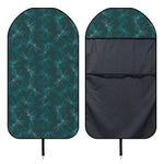 Turquoise Dragonfly Pattern Print Waterproof Car Seat Cover