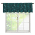 Turquoise Dragonfly Pattern Print Window Valance