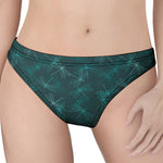 Turquoise Dragonfly Pattern Print Women's Thong