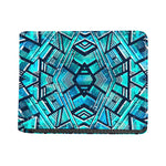 Turquoise Ethnic Aztec Trippy Print Bifold Wallet