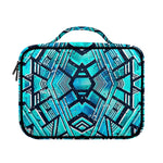 Turquoise Ethnic Aztec Trippy Print Briefcase Bible Bag