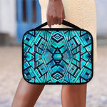 Turquoise Ethnic Aztec Trippy Print Classic Bible Case