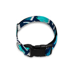 Turquoise Ethnic Aztec Trippy Print Dog Collar