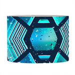 Turquoise Ethnic Aztec Trippy Print Drum Lamp Shade