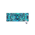 Turquoise Ethnic Aztec Trippy Print Extended Mouse Pad