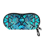 Turquoise Ethnic Aztec Trippy Print Glasses Case