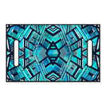 Turquoise Ethnic Aztec Trippy Print Golf Cart Seat Cover