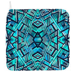 Turquoise Ethnic Aztec Trippy Print Hand Towel