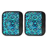 Turquoise Ethnic Aztec Trippy Print Handle Covers