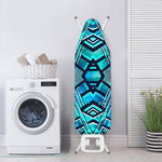 Turquoise Ethnic Aztec Trippy Print Ironing Board Cover