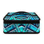 Turquoise Ethnic Aztec Trippy Print Small Lunch Bag