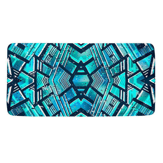 Turquoise Ethnic Aztec Trippy Print Towel