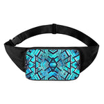Turquoise Ethnic Aztec Trippy Print Waist Bag