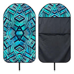 Turquoise Ethnic Aztec Trippy Print Waterproof Car Seat Cover