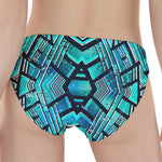 Turquoise Ethnic Aztec Trippy Print Women's Panties