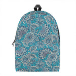 Turquoise Floral Bohemian Pattern Print Backpack