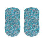 Turquoise Floral Bohemian Pattern Print Bar Stool Covers