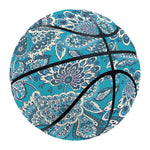 Turquoise Floral Bohemian Pattern Print Basketball