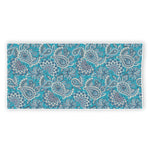 Turquoise Floral Bohemian Pattern Print Beach Towel